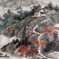 江西省美术家协会会员 罗光瑞其他作品《山坳上的小路》