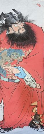 钟进士引福归堂图