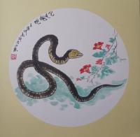 陕西省美术家协会会员 郑金山其他作品《笔走龙蛇》