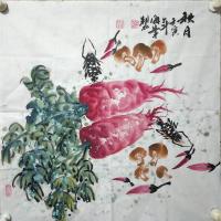 中国书画院高级院士&陕西省美术家协会会员&著名作家画家 穆海峰其他作品《秋月》