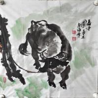 中国书画院高级院士&陕西省美术家协会会员&著名作家画家 穆海峰其他作品《春牛图》