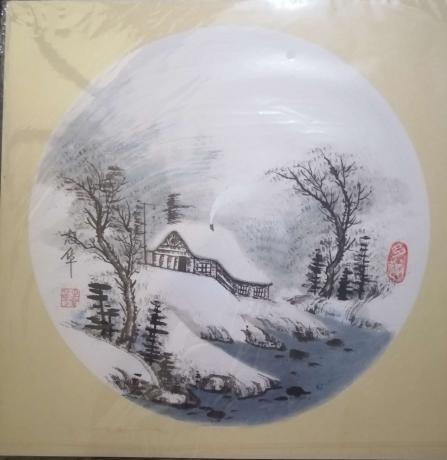 国画风景雪