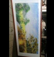 职业书画家 候志华风景画作品《风景油画》