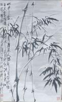 湖南省美术家协会会员 罗云花鸟画作品《雪竹》