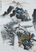 湖南省美术家协会会员 罗云山水画作品《黄山烟云》