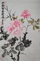 中国美术家协会会员 李致臣花鸟画作品《富贵寿考》