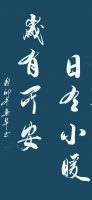 艺术家 胡春早行书作品《日有小暖岁有所安》