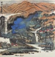 中国美术家协会会员 王因东山水画作品《无题》