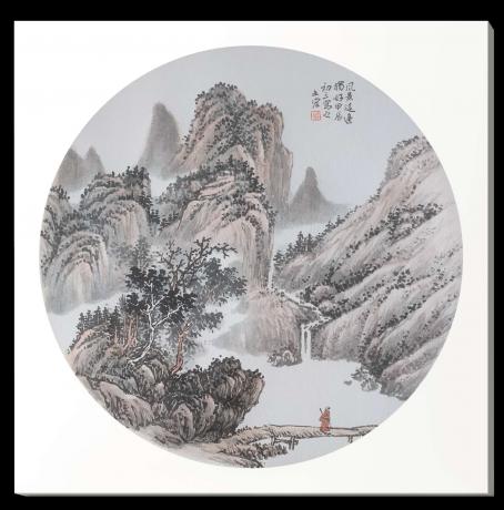 深山飞瀑