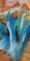 中国美术家协会会员 李慕冰山水画作品《林泉春歌》