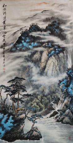 初惊河汉落半洒云天里