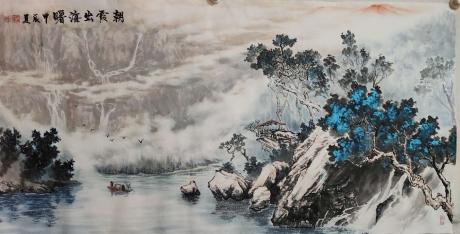 朝霞出海曙