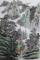江苏省美术家协会会员 王世银山水画作品《山水清音》