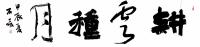 河北省书法家协会会员 石磊楷书作品《耕云种月》