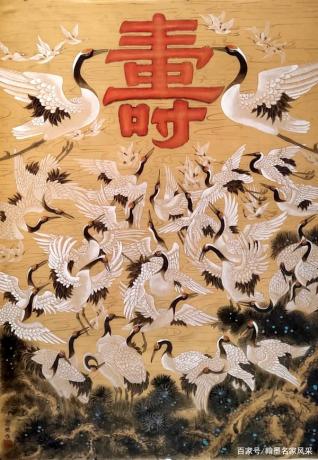 百鹤献夀