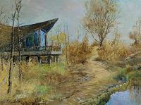  喻宗汉风景画作品《油画风景写生》