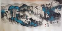 洛阳市美术家协会会员 王惠珍山水画作品《大好河山》