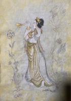 敦煌壁画供养天女