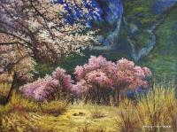 北京宣和书画艺术研究院会员 黄联合风景画作品《风景怡然》