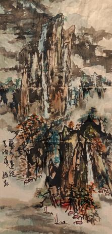 蓝水远从天涧落