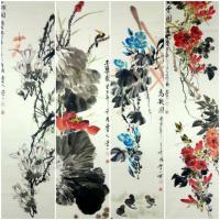 史学一花鸟画作品《春夏秋冬》