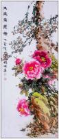 小四尺中堂玄关画一一玉堂富贵一一5090