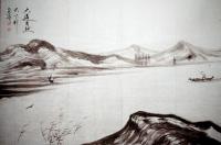 中国书画院会员 穆新生山水画作品《大道自然天下行》