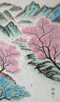 艺术家 钟源其它作品《春风万里桃花香》