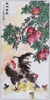 四尺中堂玄关画一一福籽满盈一一5118