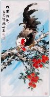 三尺中堂玄关画一一大吉大利一一5135