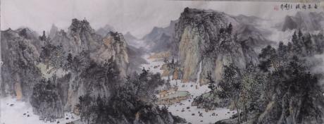 春泉烟溪