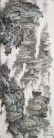 枣庄市美术家协会会员 孔维国山水画作品《碧嶂盡晴空》