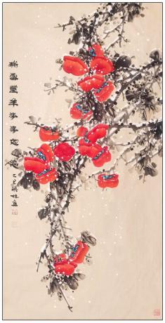 四尺中堂玄关画一一事事如意一一5145