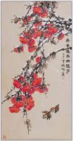 四尺中堂玄关画一一喜事连年好运多一一5150