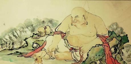 水陆画弥勒戏蟾