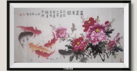 富贵有餘花开富贵人常乐连年有余事业兴V作品布局元宝聚宝盆造型日进斗金八方来财好运连连蒸蒸日上富贵满堂