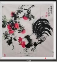柿子鸡组图v事事如意吉祥图