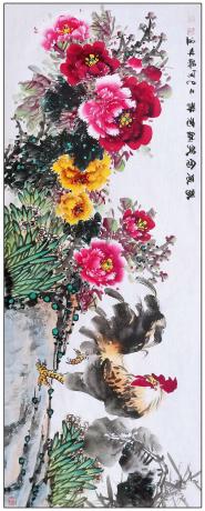 小六尺厅堂牡丹一一春风含笑纳吉祥一一5183