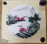 职业艺术家 李明海山水画作品《山水》