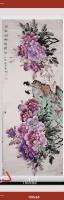 当代100强书画名家胡源智作品v升官发财画v富贵喜鹊图v紫牡丹紫气东来八方来财日进斗金好运连连蒸蒸日