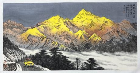 日照金山喜迎八方客