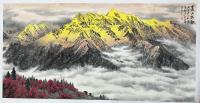 中国美术家协会会员 童谆辉其他作品《春山牧歌》