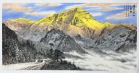 中国美术家协会会员 童谆辉其他作品《日照金山天地壮》