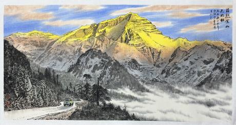 日照金山天地壮