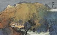 中国美术家协会会员 秦定元山水画作品《秋韵》
