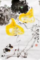 庞维波山水画作品《秋架雏趣》