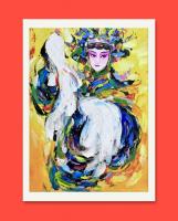 职业艺术家 申子健静物画作品《花旦》