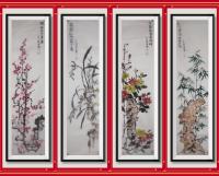 当代100强书画名家胡源智作品V梅兰竹菊