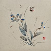 职业画家 窦雨晴其他作品《蝶恋花》