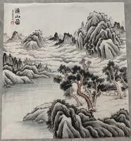 职业画家 师忠欣其他作品《溪山图》